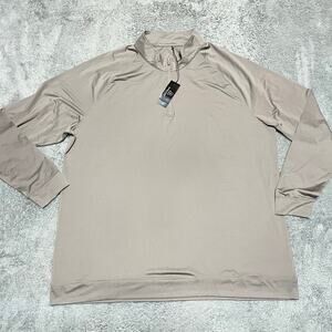 Southern Seam Shirt Mens 3XL Gray Quarter Zip Golf Performance Long Sleeve